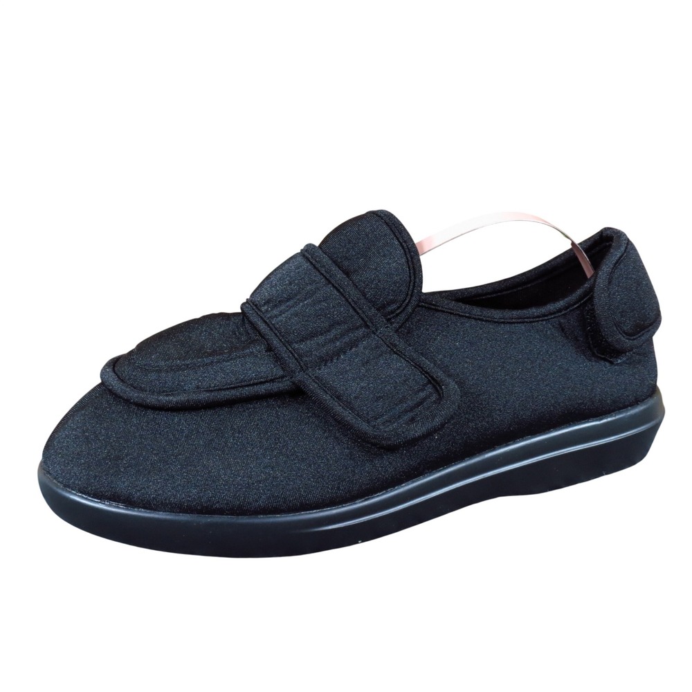 Propet Cronus Orthopedic Women Walking Shoe Slipper 7.5 Comfort Diabetic Black